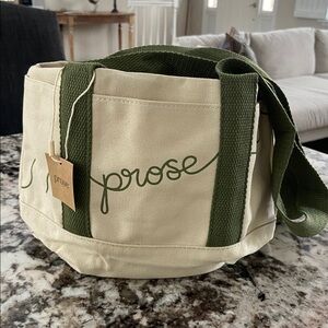 •PROSE• mini tote with exterior pockets